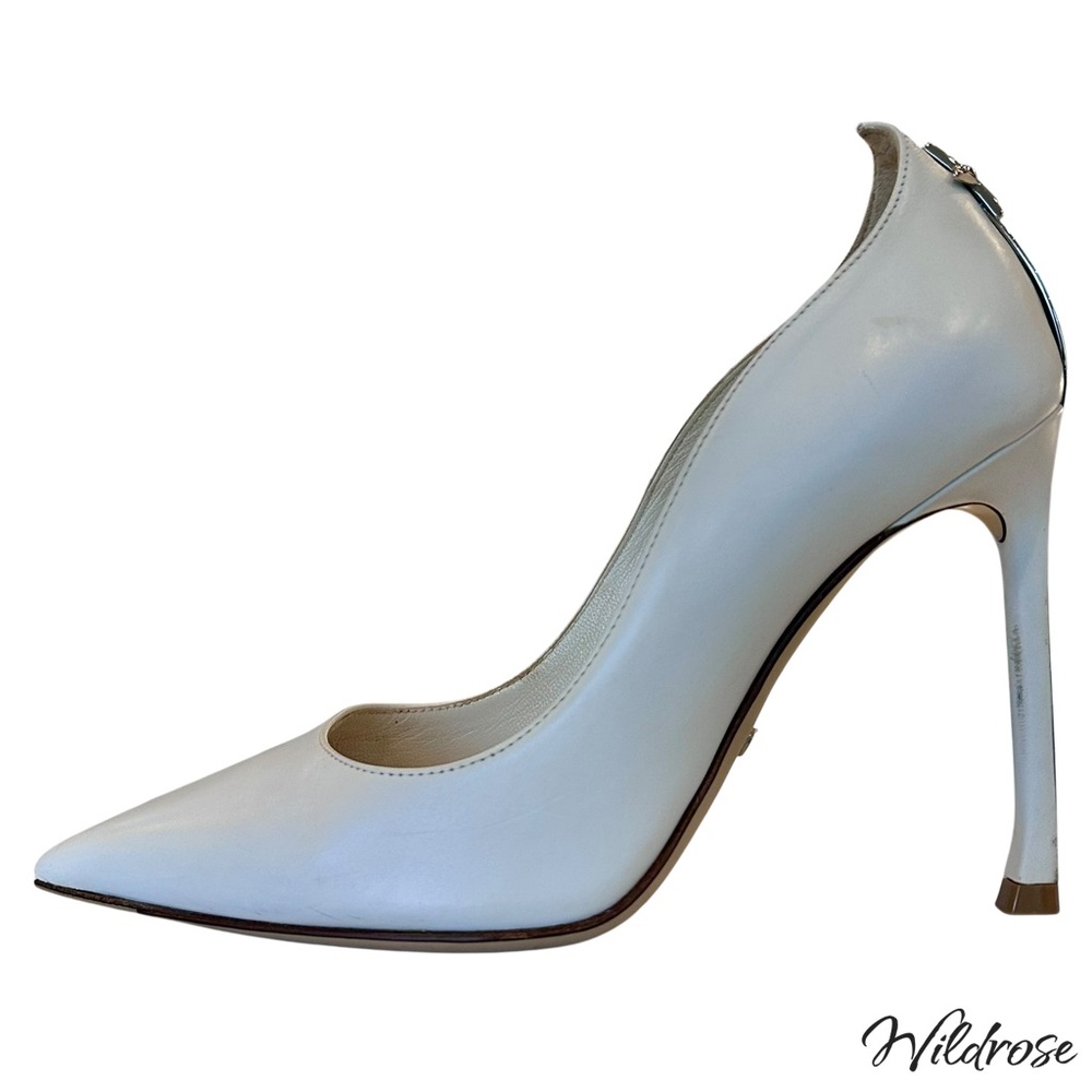 ✨ Christian Dior Cream Leather Pumps | Size 35 | Silver Star Heel ✨